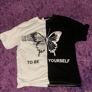 Black and White Butterfly T-Shirt